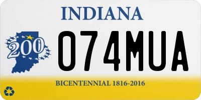 IN license plate 074MUA