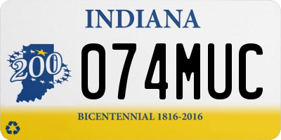 IN license plate 074MUC