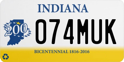 IN license plate 074MUK