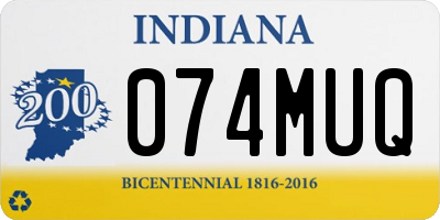 IN license plate 074MUQ