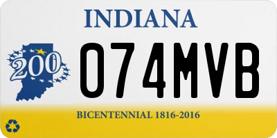 IN license plate 074MVB