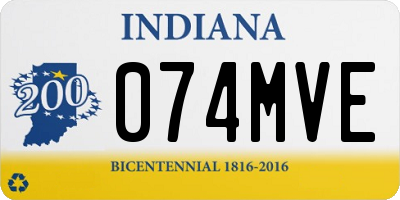 IN license plate 074MVE