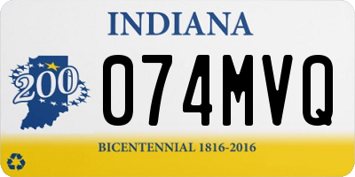 IN license plate 074MVQ