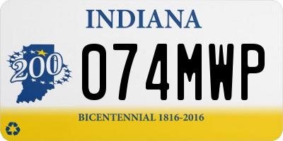 IN license plate 074MWP