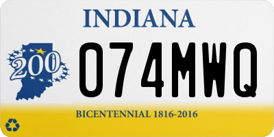 IN license plate 074MWQ