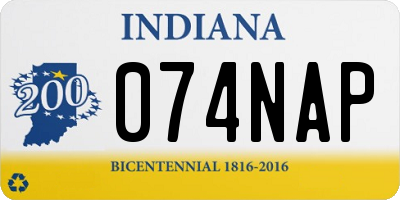 IN license plate 074NAP