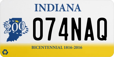 IN license plate 074NAQ