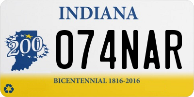IN license plate 074NAR