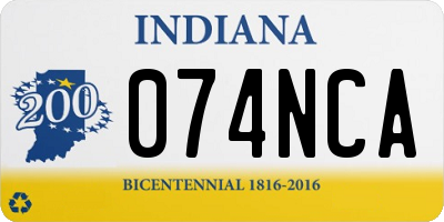IN license plate 074NCA