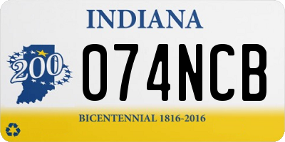 IN license plate 074NCB