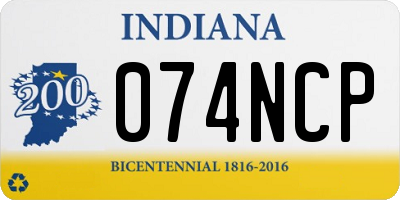 IN license plate 074NCP
