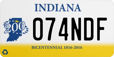 IN license plate 074NDF