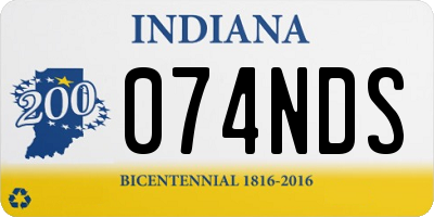 IN license plate 074NDS