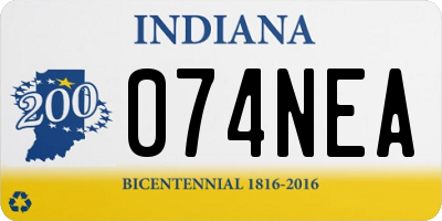 IN license plate 074NEA