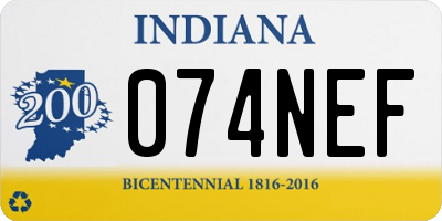 IN license plate 074NEF