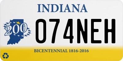 IN license plate 074NEH