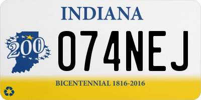 IN license plate 074NEJ