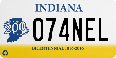 IN license plate 074NEL