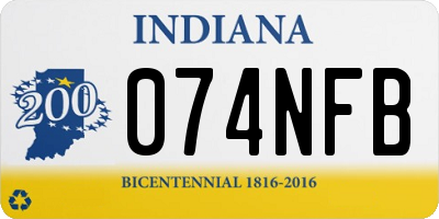 IN license plate 074NFB