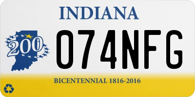 IN license plate 074NFG