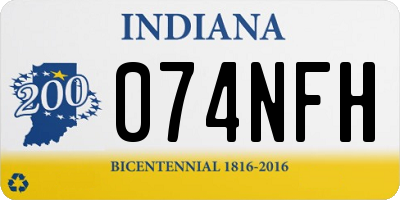 IN license plate 074NFH