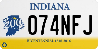 IN license plate 074NFJ