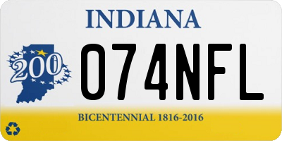 IN license plate 074NFL