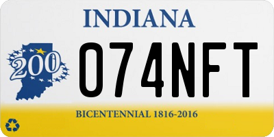 IN license plate 074NFT