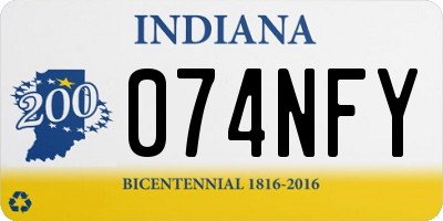 IN license plate 074NFY