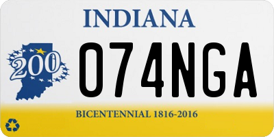 IN license plate 074NGA