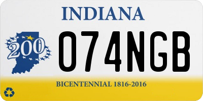 IN license plate 074NGB