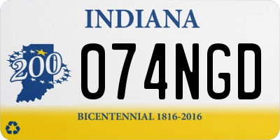 IN license plate 074NGD