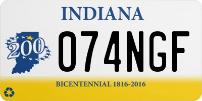 IN license plate 074NGF