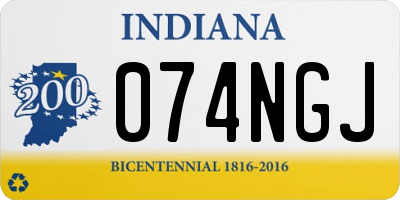 IN license plate 074NGJ
