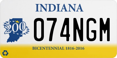 IN license plate 074NGM