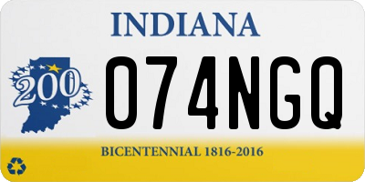 IN license plate 074NGQ
