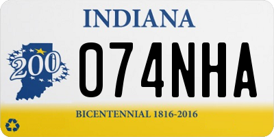 IN license plate 074NHA