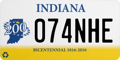 IN license plate 074NHE