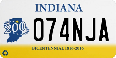 IN license plate 074NJA
