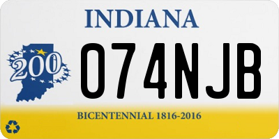 IN license plate 074NJB