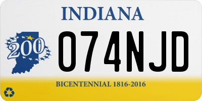 IN license plate 074NJD