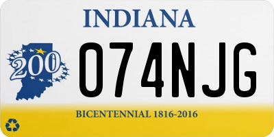 IN license plate 074NJG