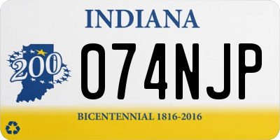IN license plate 074NJP