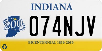 IN license plate 074NJV