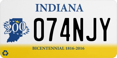 IN license plate 074NJY