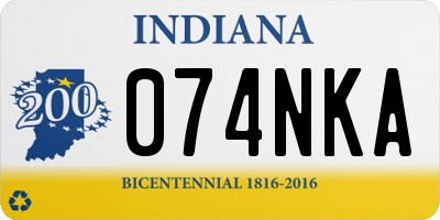 IN license plate 074NKA