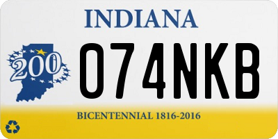 IN license plate 074NKB