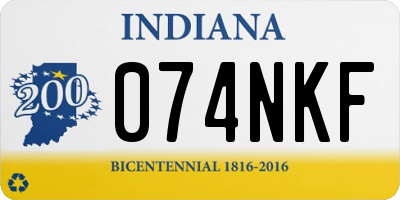 IN license plate 074NKF