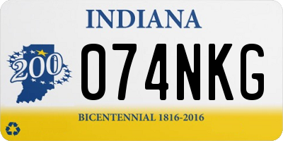 IN license plate 074NKG