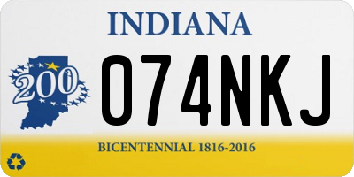 IN license plate 074NKJ